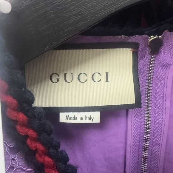 🚩steal authentic Gucci Lavender Lace Mini Dress - Picture 4 of 5